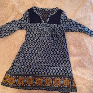Navy Blue with Pattern Altar’d State Dress